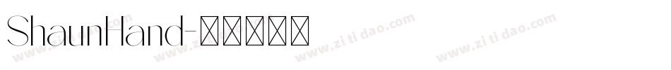 ShaunHand字体转换