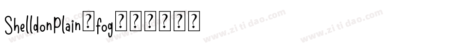 ShelldonPlain.fog字体转换