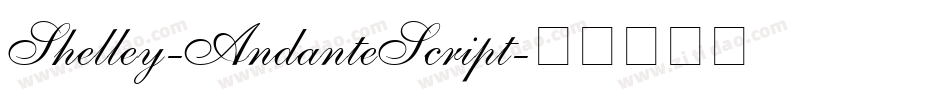 Shelley-AndanteScript字体转换