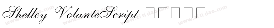 Shelley-VolanteScript字体转换