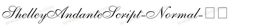 ShelleyAndanteScript-Normal字体转换