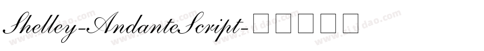 Shelley-AndanteScript字体转换