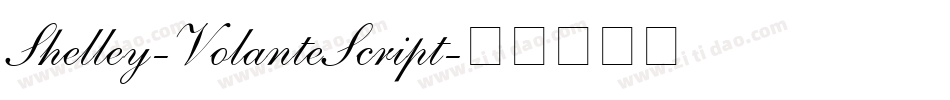 Shelley-VolanteScript字体转换