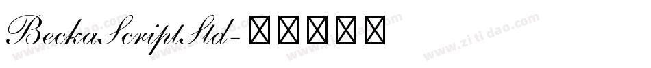 BeckaScriptStd字体转换