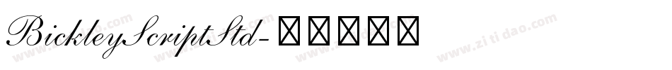 BickleyScriptStd字体转换