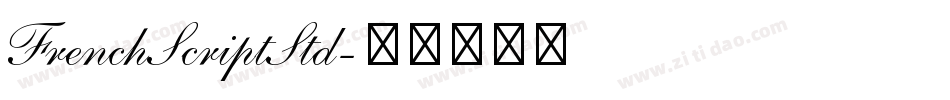 FrenchScriptStd字体转换
