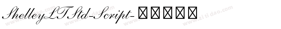 ShelleyLTStd-Script字体转换