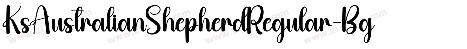 KsAustralianShepherdRegular-Bgj5字体转换