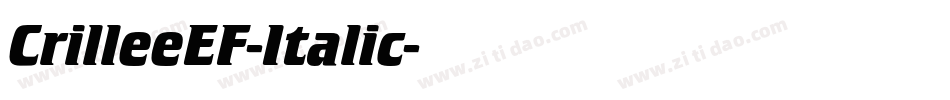 CrilleeEF-Italic字体转换