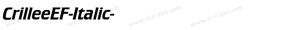 CrilleeEF-Italic字体转换