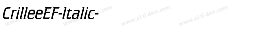 CrilleeEF-Italic字体转换