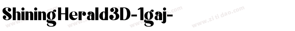 ShiningHerald3D-1gaj字体转换
