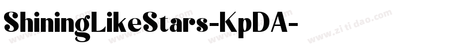 ShiningLikeStars-KpDA字体转换