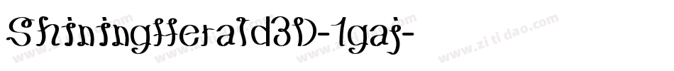 ShiningHerald3D-1gaj字体转换