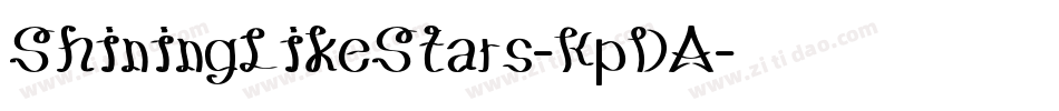 ShiningLikeStars-KpDA字体转换