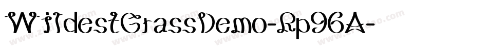 WildestGrassDemo-Rp96A字体转换