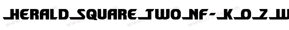 HeraldSquareTwoNf-KOZW字体转换