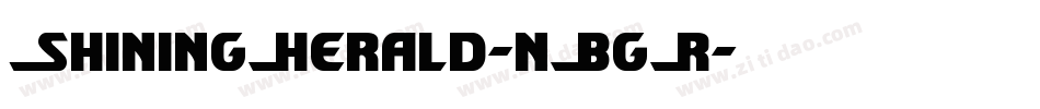 ShiningHerald-nBgR字体转换
