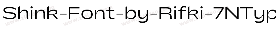 Shink-Font-by-Rifki-7NTypes-2字体转换