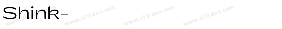 Shink字体转换