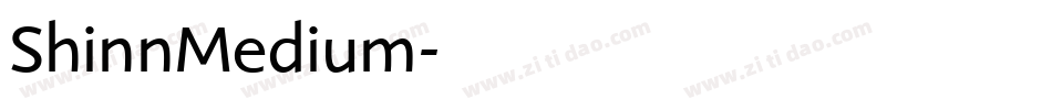 ShinnMedium字体转换