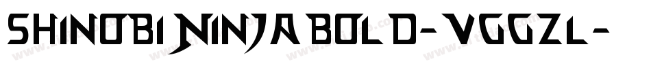 ShinobiNinjaBold-VGGZl字体转换