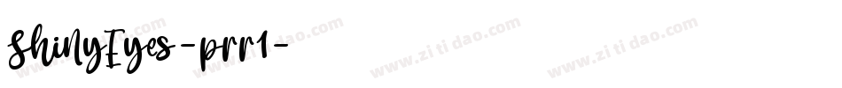 ShinyEyes-prr1字体转换
