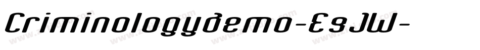 Criminologydemo-E9JW字体转换