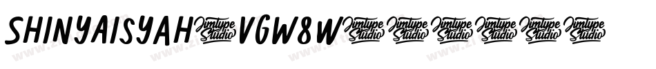 ShinyAisyah-VGW8w字体转换