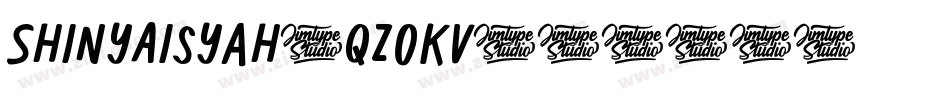 ShinyAisyah-qZ0KV字体转换