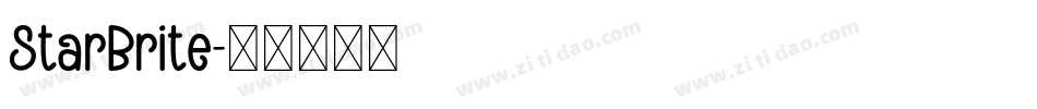 Starbrite字体转换