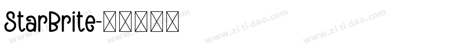 Starbrite字体转换