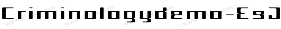 Criminologydemo-E9JW字体转换