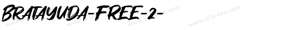 Bratayuda-FREE-2字体转换