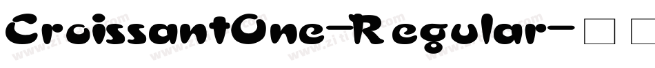 CroissantOne-Regular字体转换