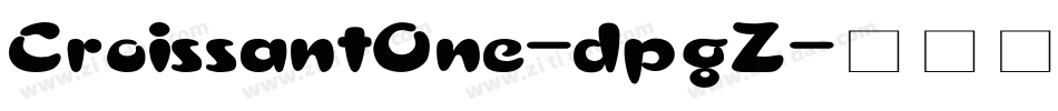 CroissantOne-dpgZ字体转换