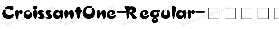 CroissantOne-Regular字体转换