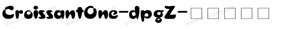 CroissantOne-dpgZ字体转换