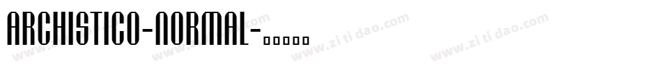 Archistico-Normal字体转换