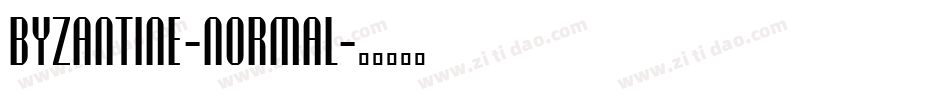 Byzantine-Normal字体转换