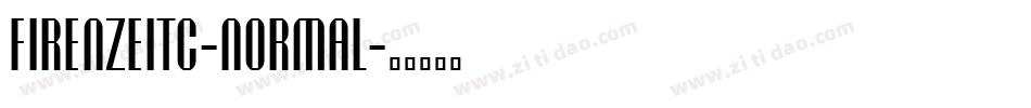 FirenzeITC-Normal字体转换
