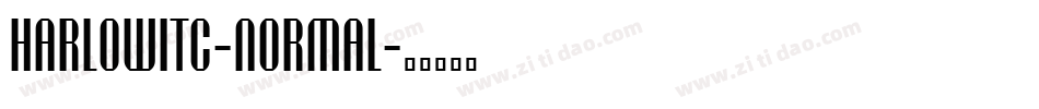 HarlowITC-Normal字体转换