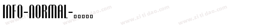 Info-Normal字体转换