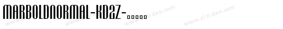 MarboldNormal-Kd2Z字体转换