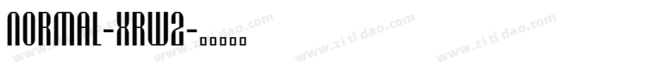 Normal-Xrw2字体转换