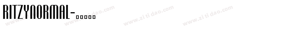 RitzyNormal字体转换