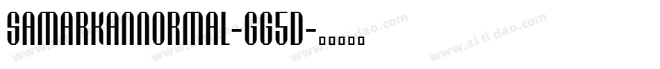 SamarkanNormal-Gg5D字体转换