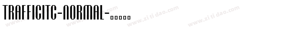 TrafficITC-Normal字体转换