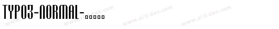 typo3-Normal字体转换