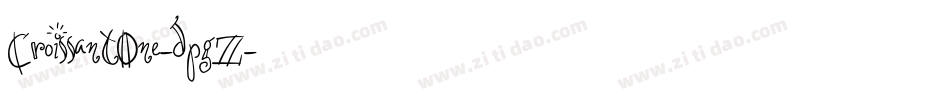CroissantOne-dpgZ字体转换